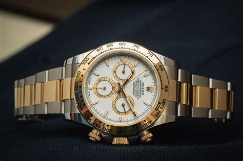 rolex cosmograph daytona two tone oyster bracelet|rolex daytona 126500ln for sale.